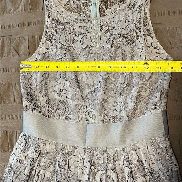 BB Dakota Gray Lace Dress - Picture 5 of 6